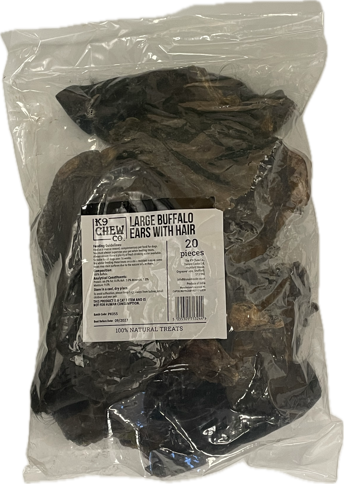 Hairy Cow Ears Large 20 pack