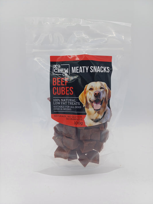 Meaty Snacks Beef Cubes 100g