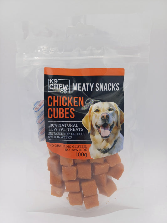 Meaty Snacks Chicken Cubes 100g