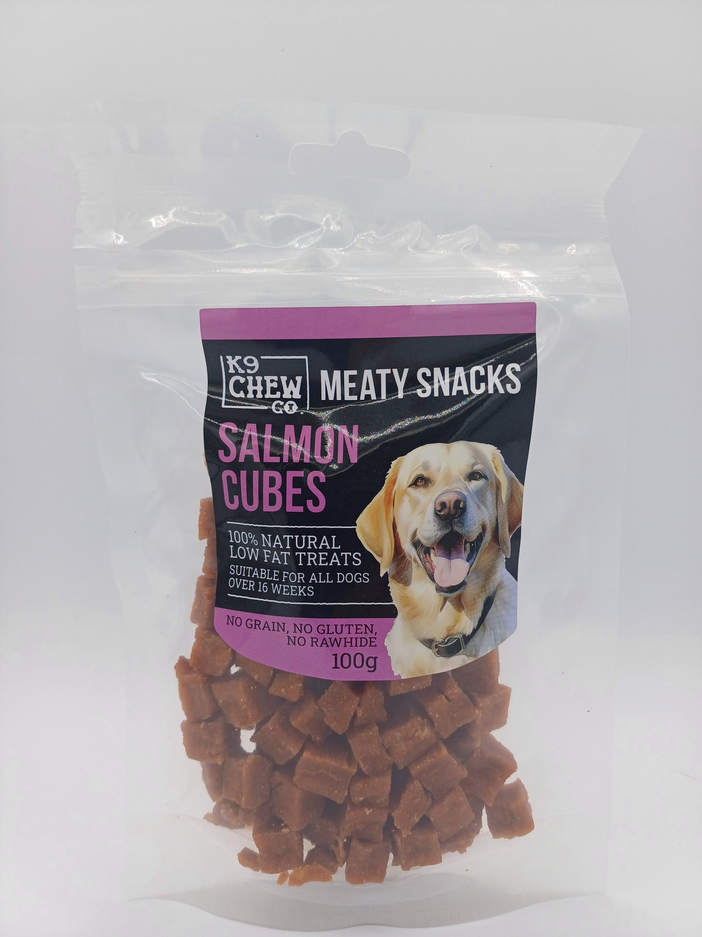 Meaty Snacks Salmon Cubes 100g
