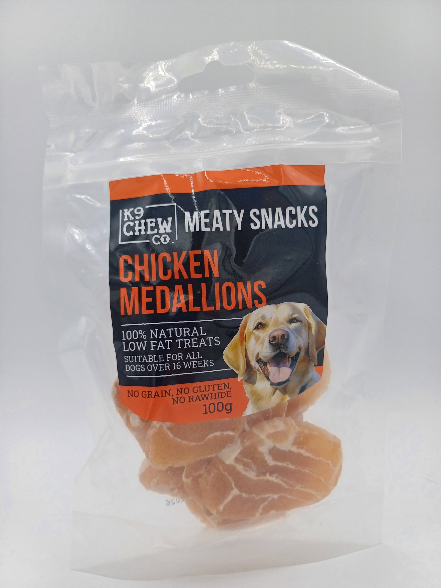 Meaty Snacks Chicken Medallions 100g