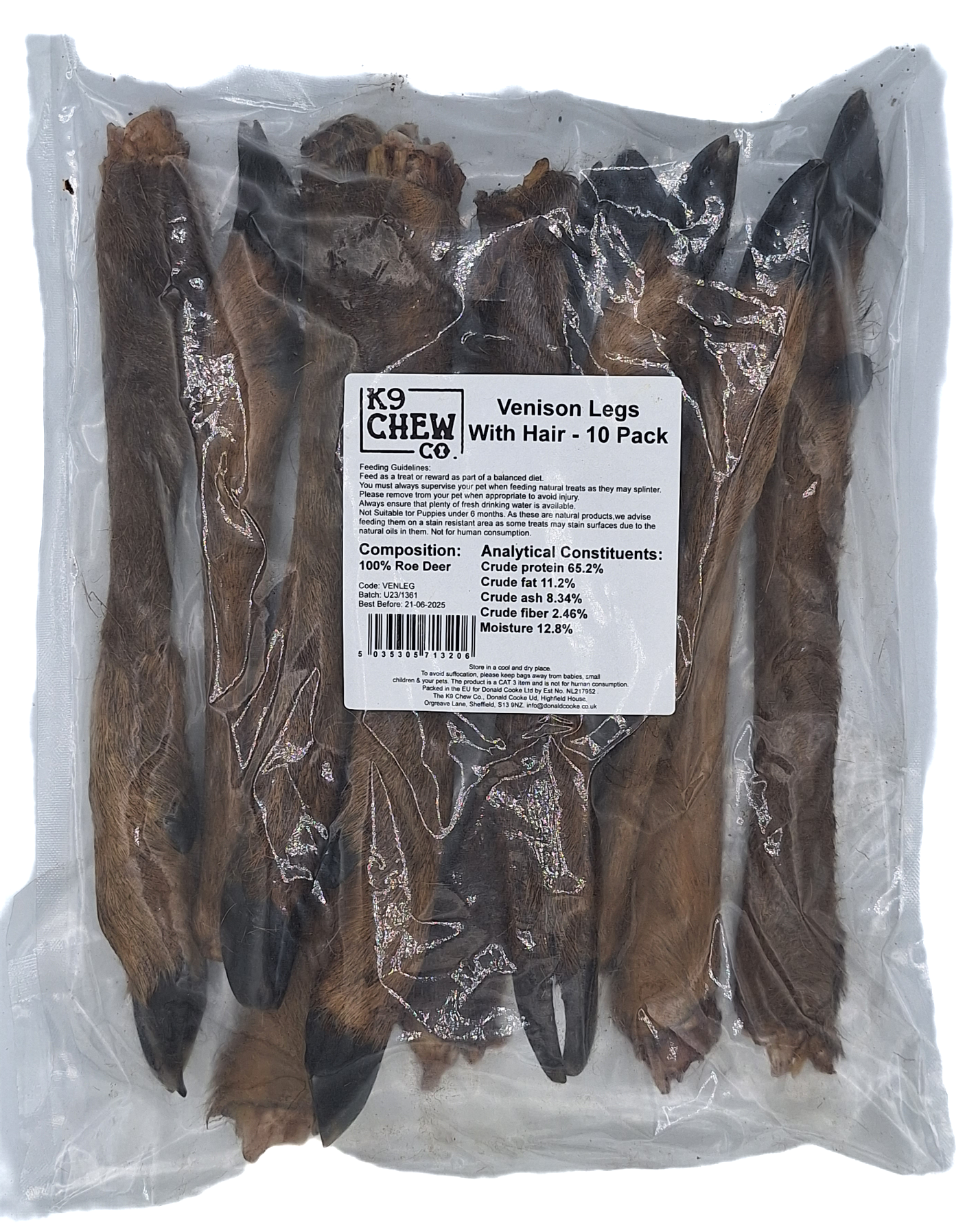 Hairy Doe Legs (Venison) 10 pack