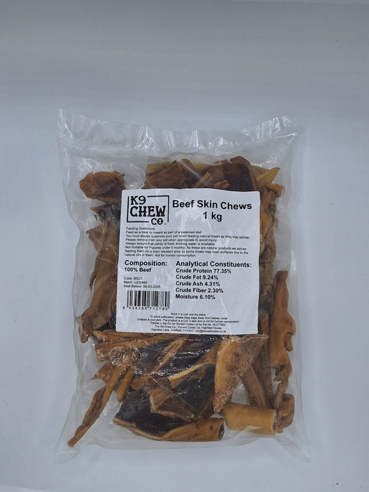 Beef Skin Chews 1kg
