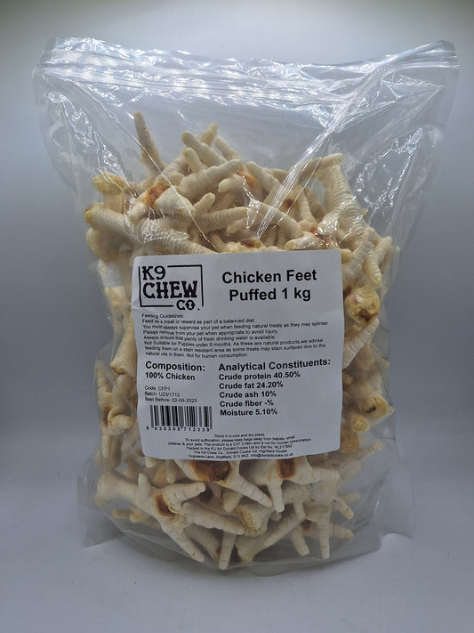 Chicken Feet Puffed 1kg