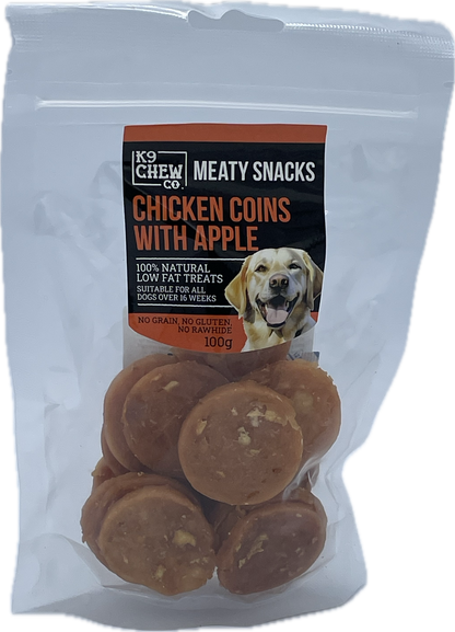 Meaty Snacks Coins with Apple 100g