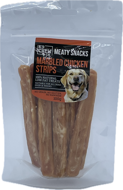 Meaty Snacks Marbled Strips 100g