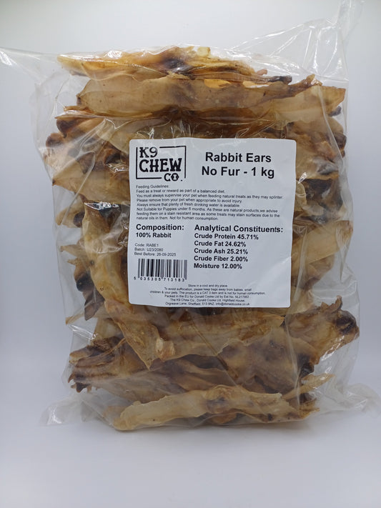 Rabbit Ears No Fur 1kg