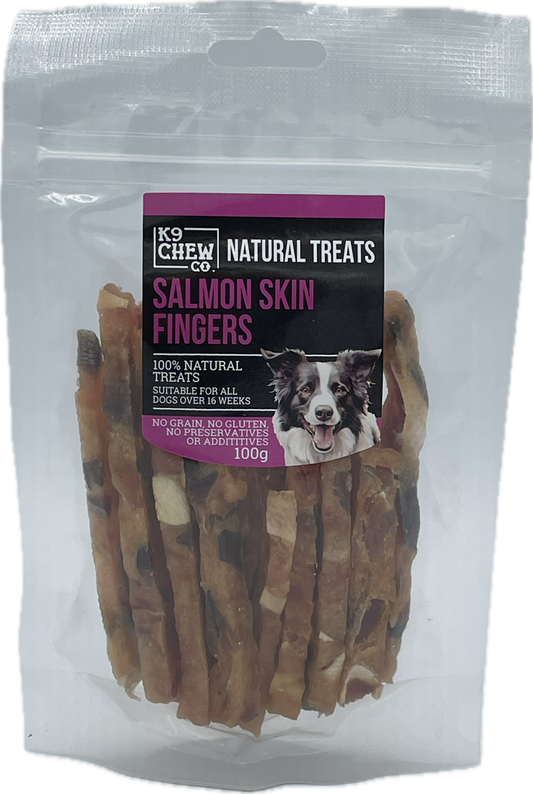 Salmon Skin Fingers 100g