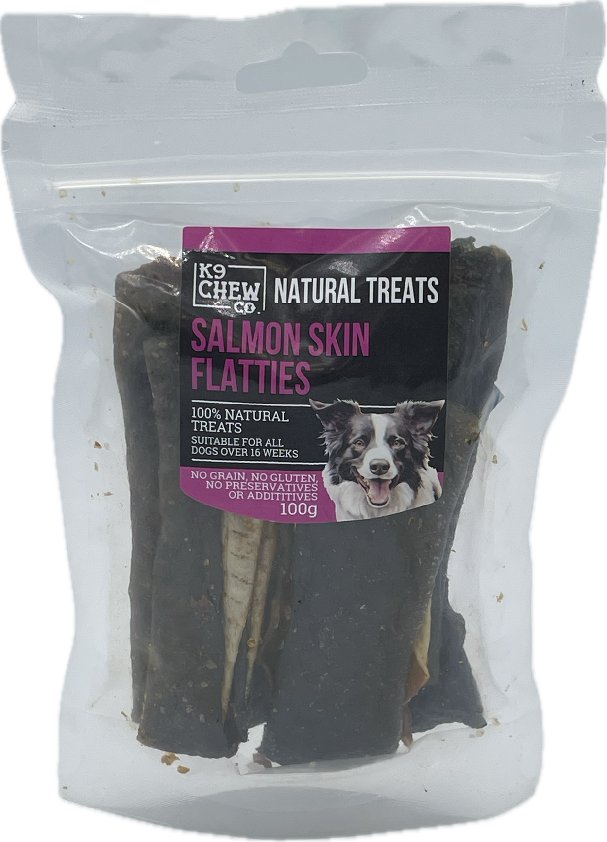 Salmon Skin Flatties 100g