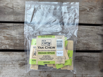Yak Chew Apple 5 pack