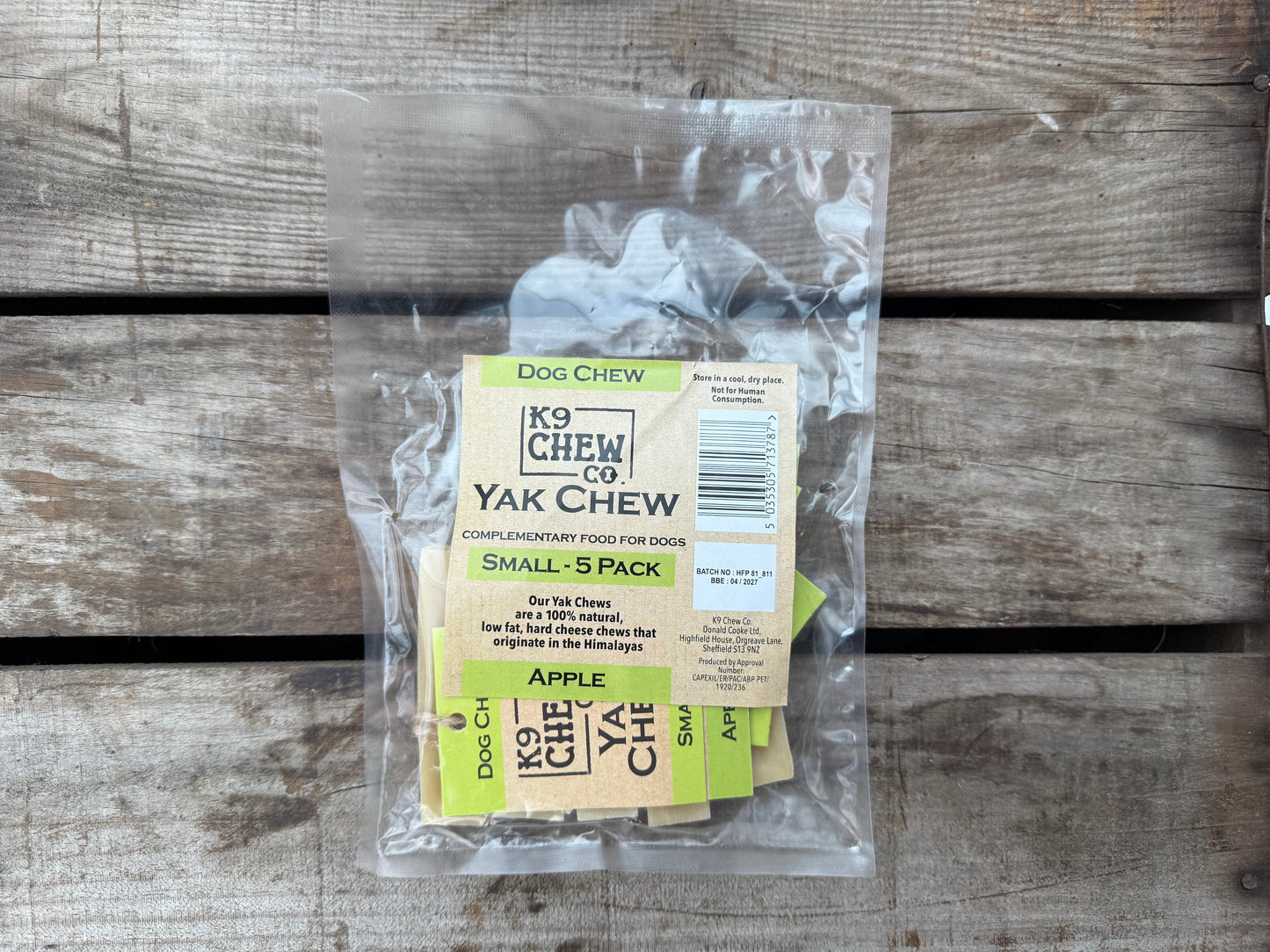 Yak Chew Apple 5 pack